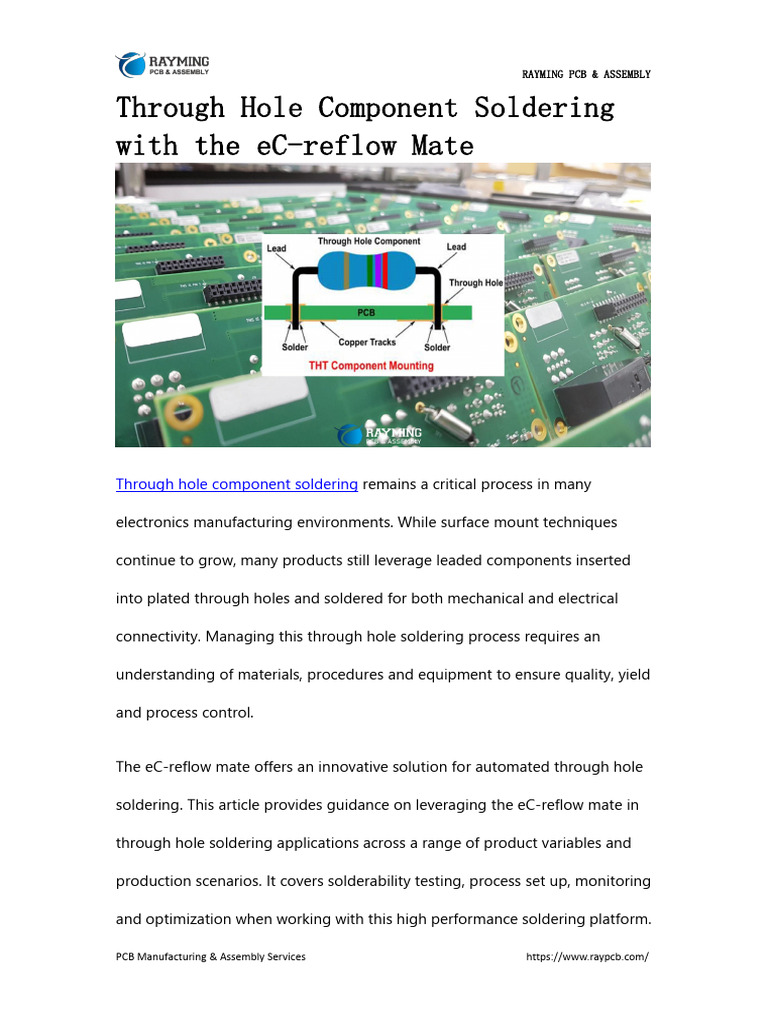 Through Hole Soldering Guide | PDF | Soldering | Printed Circuit Board