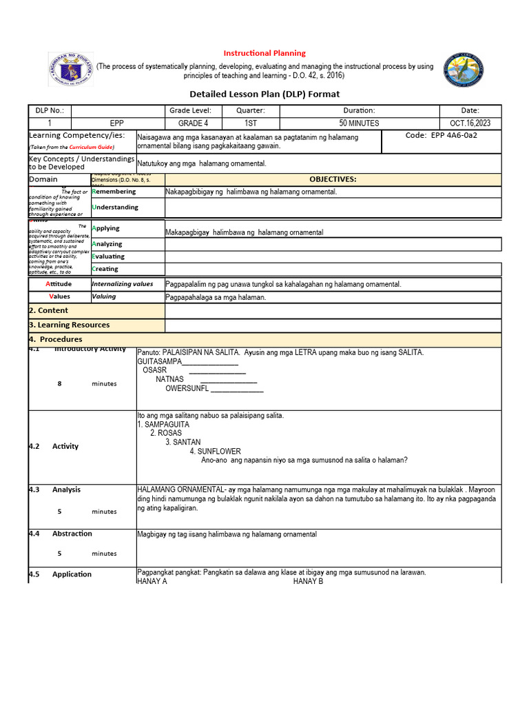 1stQCOT DLP | PDF