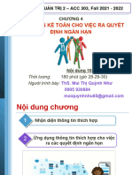 Thông Tin Kế Toán Cho Việc Ra Quyết Định Ngắn Hạn