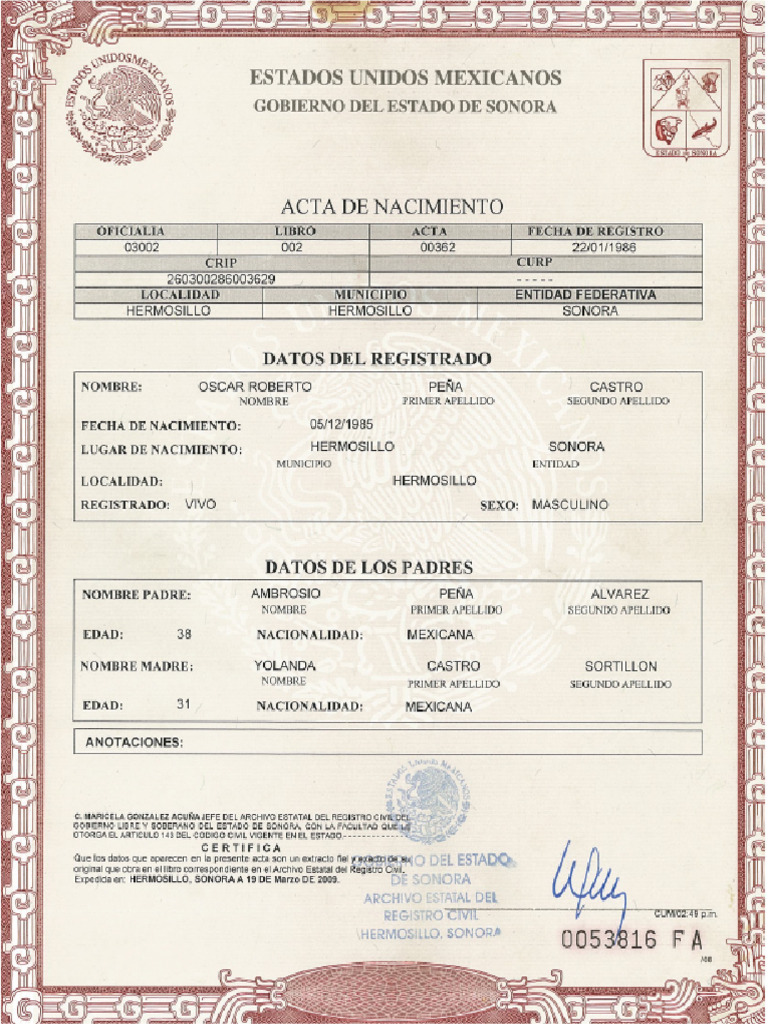 Acta Nac | PDF
