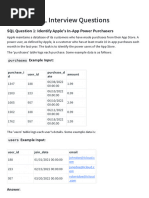 10 Apple SQL Interview Questions