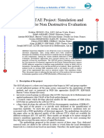 The SISTAE Project Simulation and Statistics For Non Destructive Evaluation