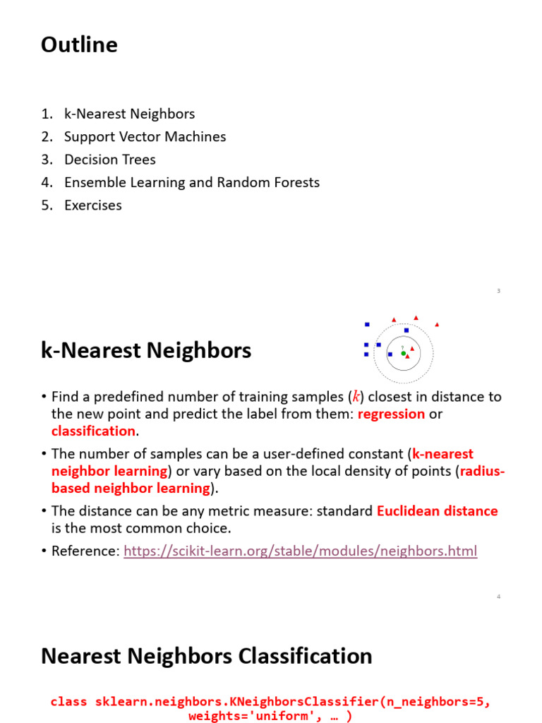Machine Learning Algorithms Overview | PDF | Support Vector Machine ...