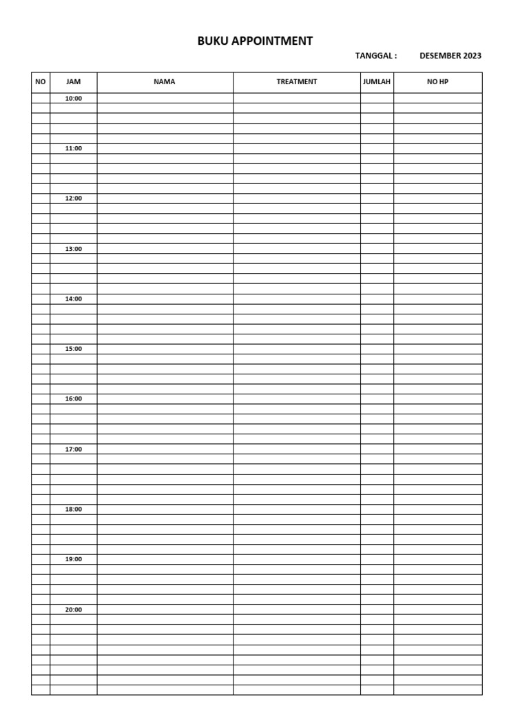 Kertas Appointment | PDF
