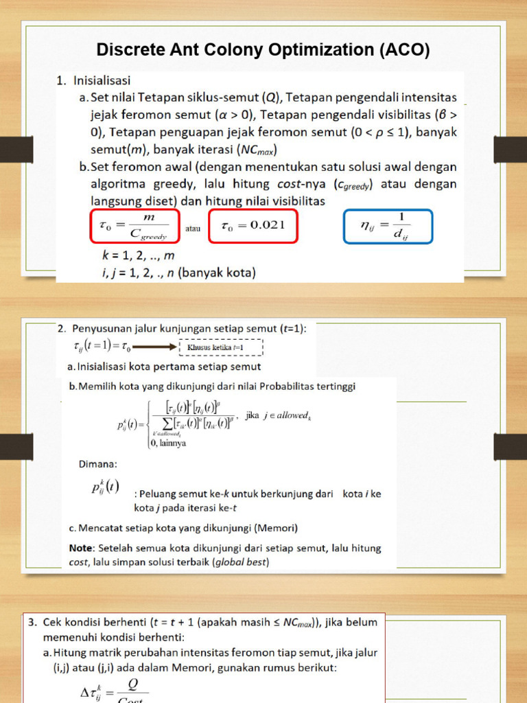 Optimasi TSP dengan ACO dan Hitung Semut | PDF