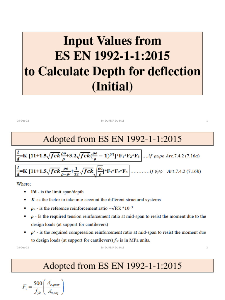 Formulas From EBCS for Strip Methods Edited PDF