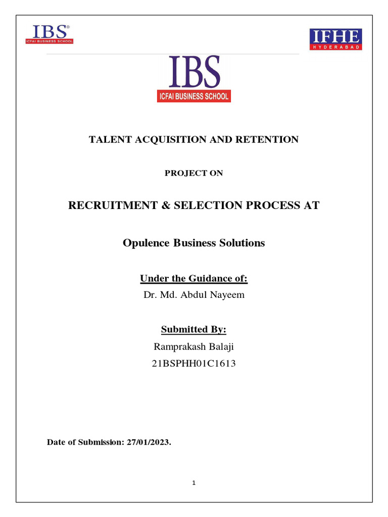 TAR Ramprakash Balaji PDF Recruitment Employment