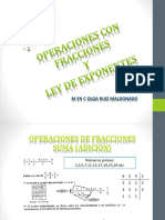 Operaciones Con Fracciones y Ley de Exponentes - 23-1