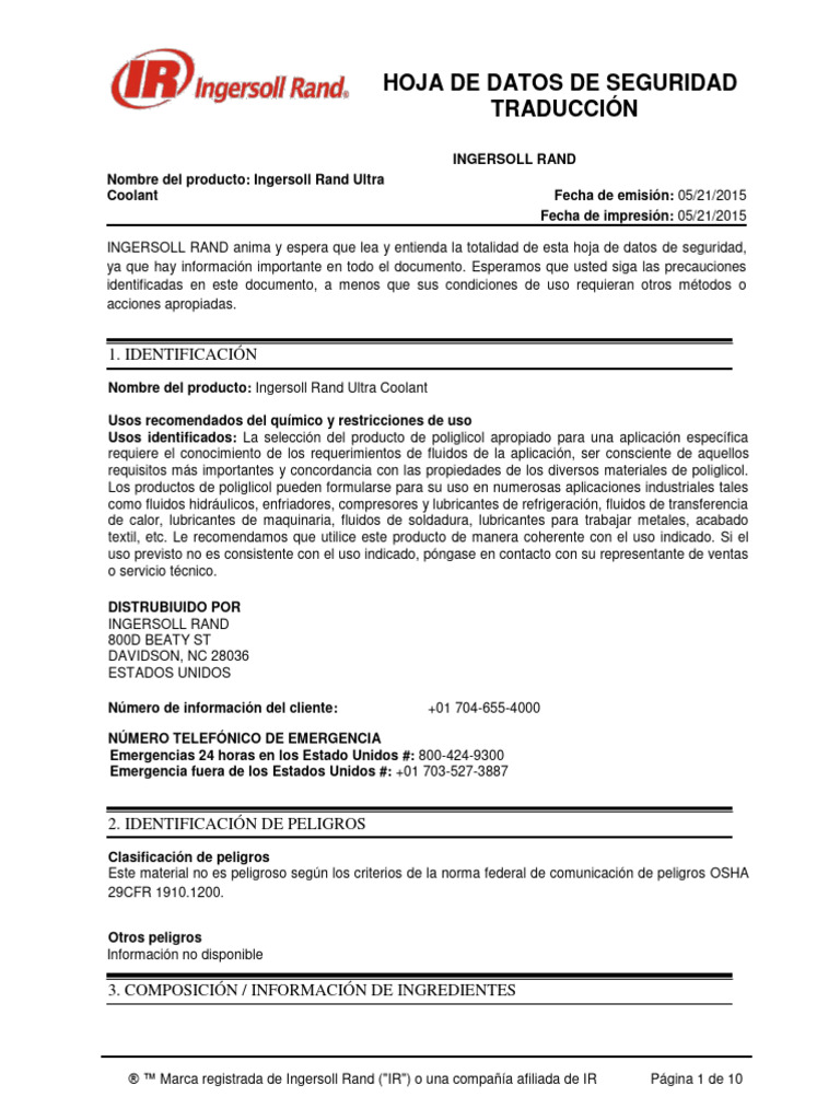 Aceite Ultra Coolant | Descargar gratis PDF | Administración de ...