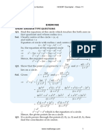 Ncert Exemplar Math Class 11 Chapter 11 Conic-Section