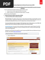 Important Requisites: Online Form Filling For e-NPS PAN Based Subscriber Registration