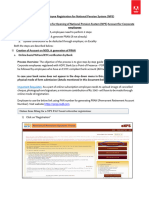 Important Requisites: Online Form Filling For e-NPS PAN Based Subscriber Registration