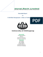 Credit Risk Management in National Bank