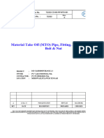 722222-CD-000-PIP-MTO-001 - Piping, Fitting, Flange, Gasket, Bolt - Nut - RA (Aboveground)