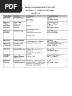 Xii-Neet, Jee Segment Iii, Iv Time Table-1