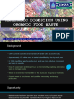 Anaerobic Digestion Using Organic Food Waste