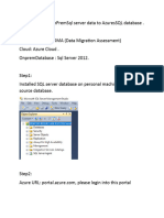 How To Migrate Onprem SQL Server Data To AzureSql Database