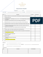 1 - ATR Requirement Checklist