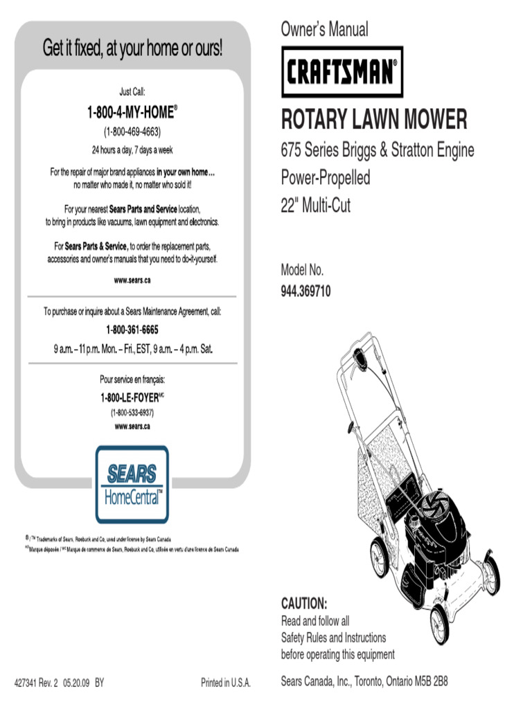 Lawn Mower Manual | PDF | Lawn Mower | Mower