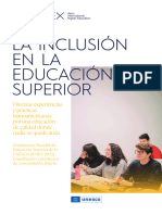 Informe La Inclusion en La Educacion Superior 2022