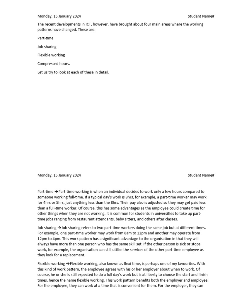 Modern Work Patterns in ICT | PDF | Industrial Relations | Employee ...