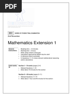 2021 BoS Trials Mathematics Extension 1