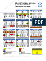 2023-2024 Elementary and Secondary Calendar