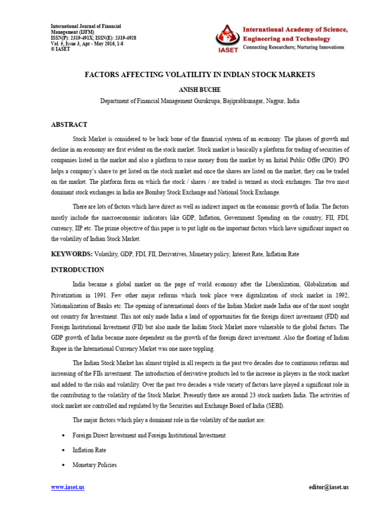 2 35 1458301998 ijfm factors affecting volatility in indian stock