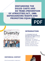 Understanding The Scheduled Caste and Scheduled Tribe Prevention of Atrocities Act 1989