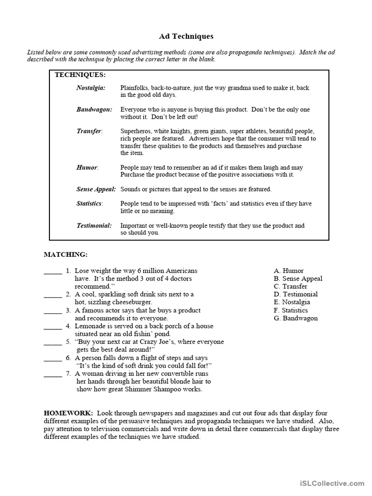 Advertising techniques pdf advertising human communication