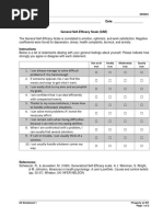 General Self-Efficacy Scale Overview | PDF