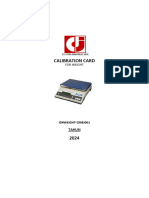 Calibration Card Id#weight-Cmbj001