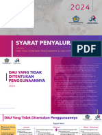 Syarat Penyaluran Dau 2024