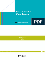 Unit 1, Lesson 8 - Color Images