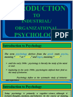 Introduction To I-O Psychology