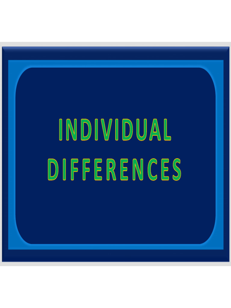 Individual differences pdf intelligence quotient intelligence