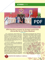 Anuarul Activităților Din Arhiepiscopia Romanului Și Bacăului Octombrie 2021