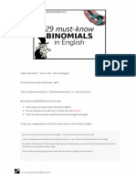 Binomials Trinomials