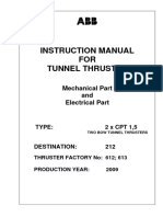 Instruction Manual For Thruster Cpt1,5 - Vessel 212-No612-613