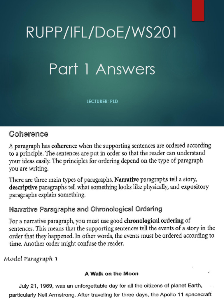 Part 1 Answers | PDF
