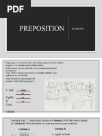 Preposition by Group 1