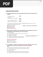 Bank Reconciliation Practice Questions | PDF | Banks | Financial Services