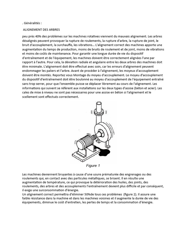 Alignement Mécanique des Machines Rotatives | PDF | Palier (mécanique ...