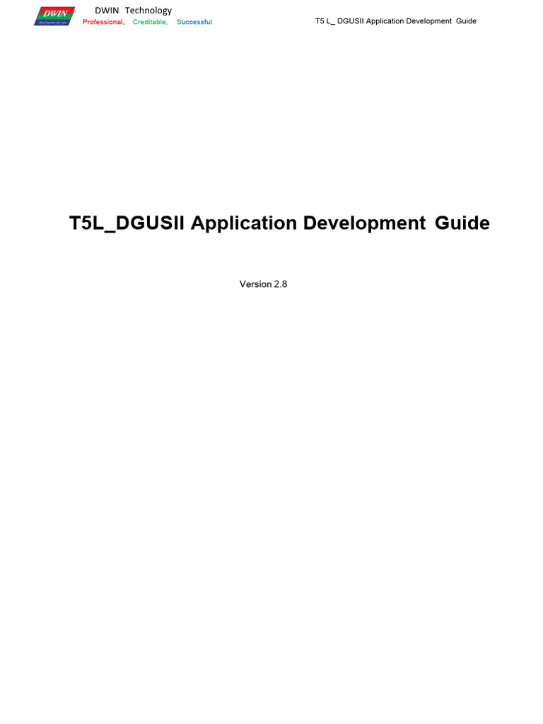 DGUSII Development Guide Overview | PDF | Pointer (Computer Programming ...
