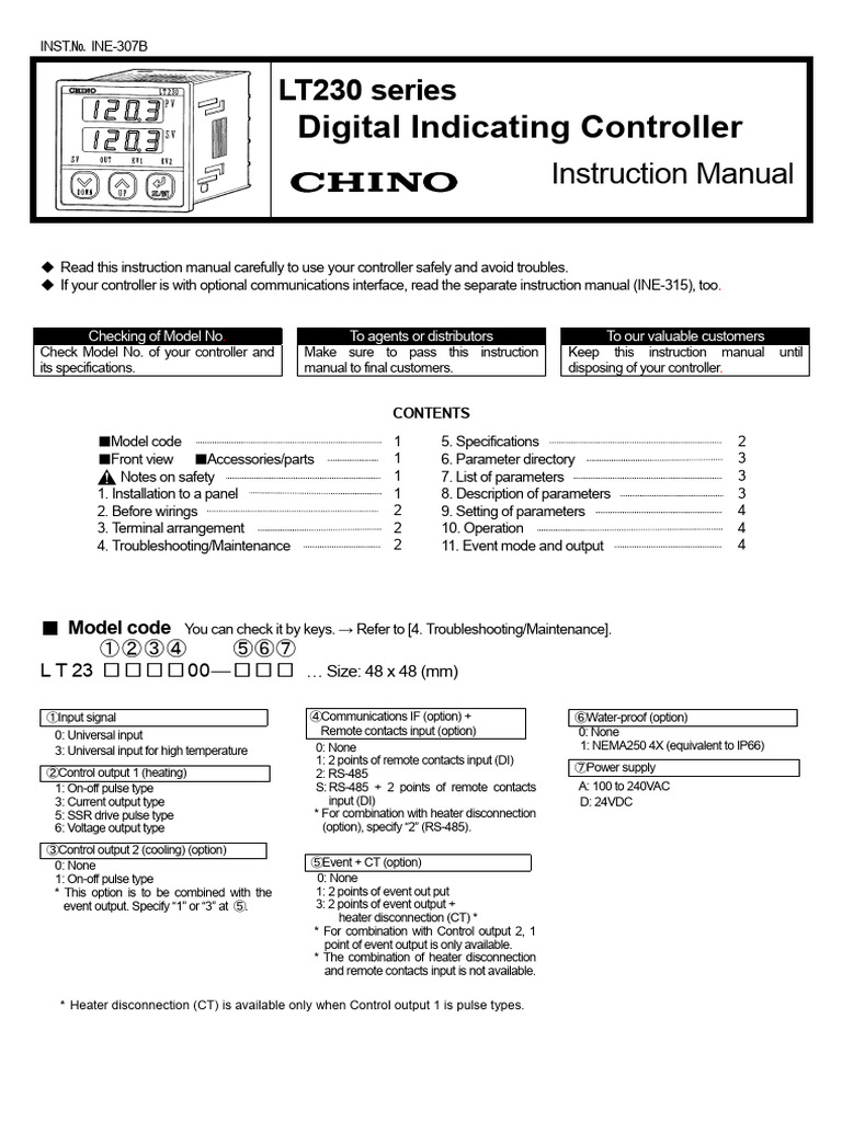 LT230 Ine-307b | Download Free PDF | Electrical Wiring | Power Supply