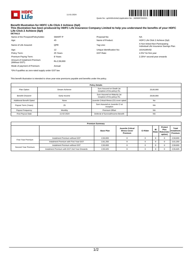 Illustration Qc0n50rclvfw0 | PDF | Insurance | Life Insurance