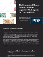 The Economics of Shadow Banking Risks and Regulatory Challenges in The Context of India