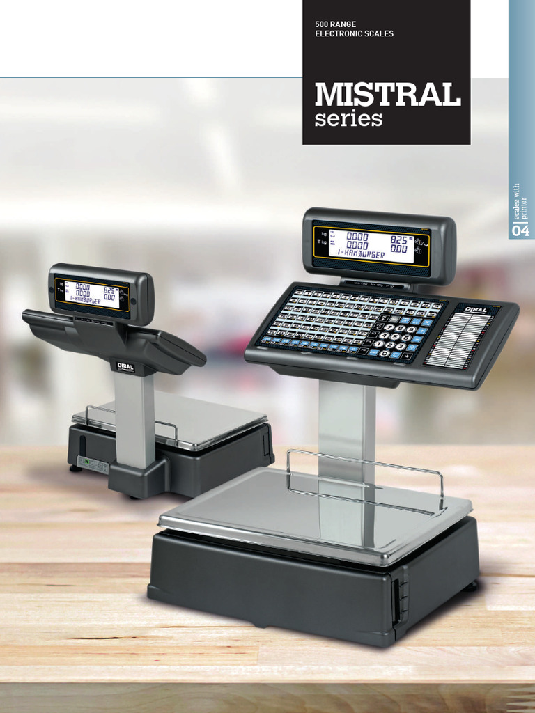 Dibal Mistral Series Electronic Scales | PDF | Printer (Computing) | Wi Fi