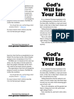 GodsWillForYourLife SingleFold 3.75x5.5