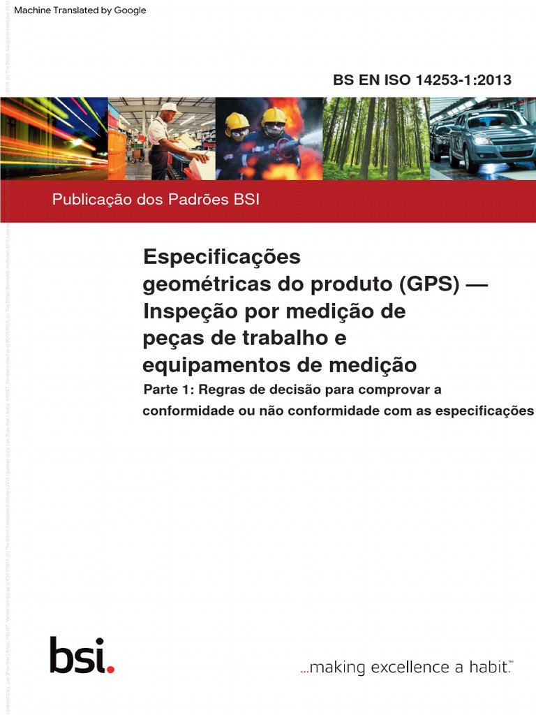 Regras de Conformidade ISO 14253-1 | PDF | Europa | Medição